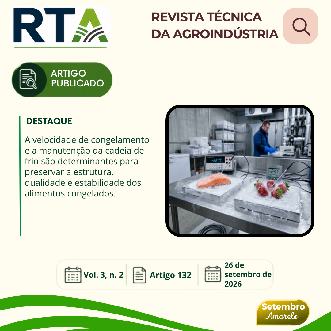 TECNOLOGIAS DE CONGELAMENTO E EFEITOS SOBRE A QUALIDADE DOS ALIMENTOS